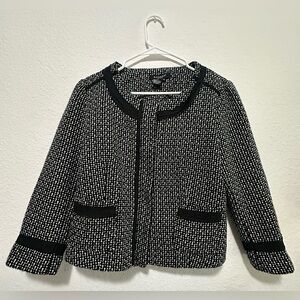 Sandro Sportswear Black & White Women's Coat Jacket size M